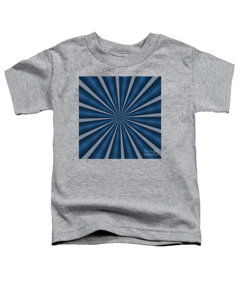 Blue Toddler T-Shirt featuring the digital art Ornament Number 11 by Alex Caminker
