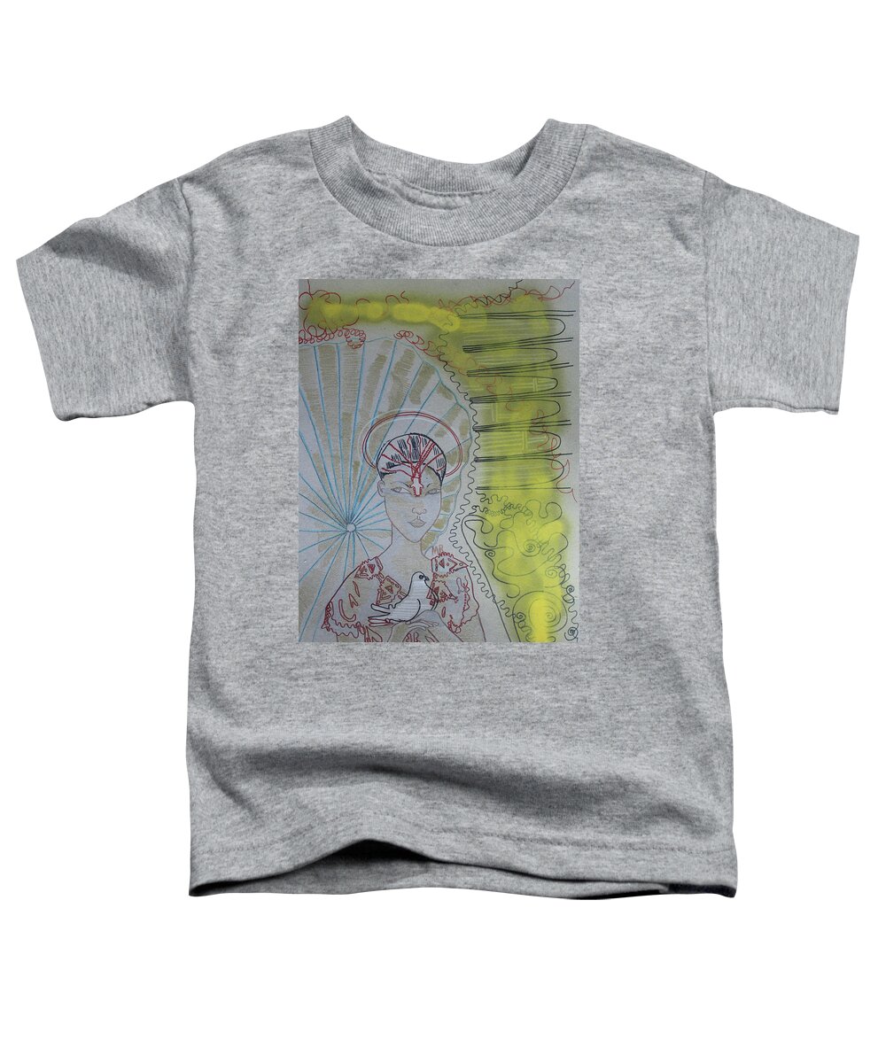 Jesus Christ Toddler T-Shirt featuring the painting Our Lady Of Asia Queen Of Peace Saint Mary by Gloria Ssali