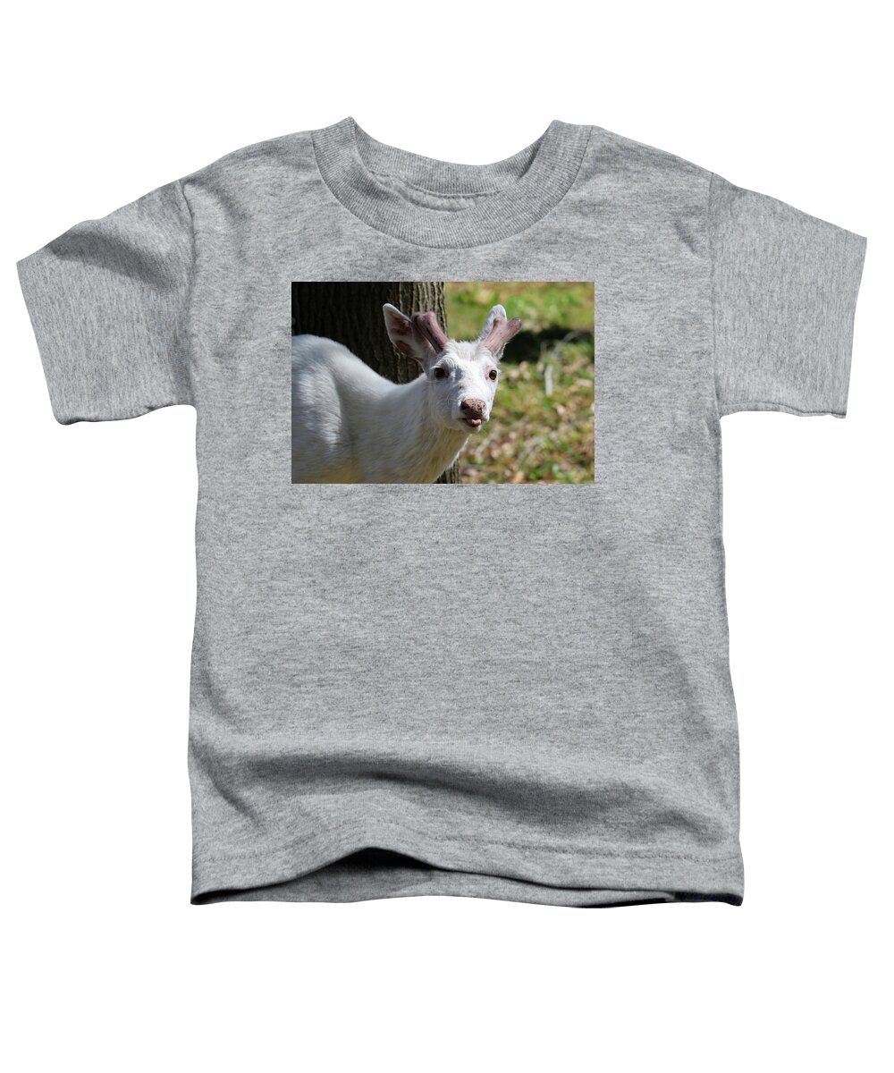 White Toddler T-Shirt featuring the photograph Pffftt by Brook Burling