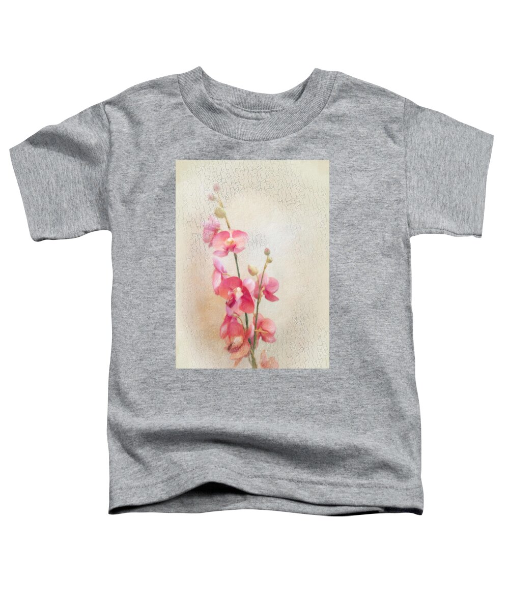 Orchid Toddler T-Shirt featuring the photograph Pink Orchid by Diane Lindon Coy