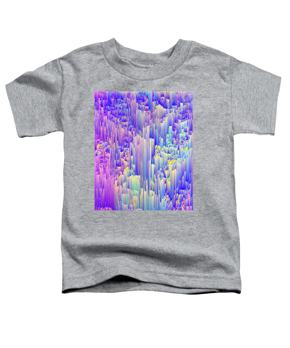 Glitch Toddler T-Shirt featuring the digital art Pixie Forest by Jennifer Walsh