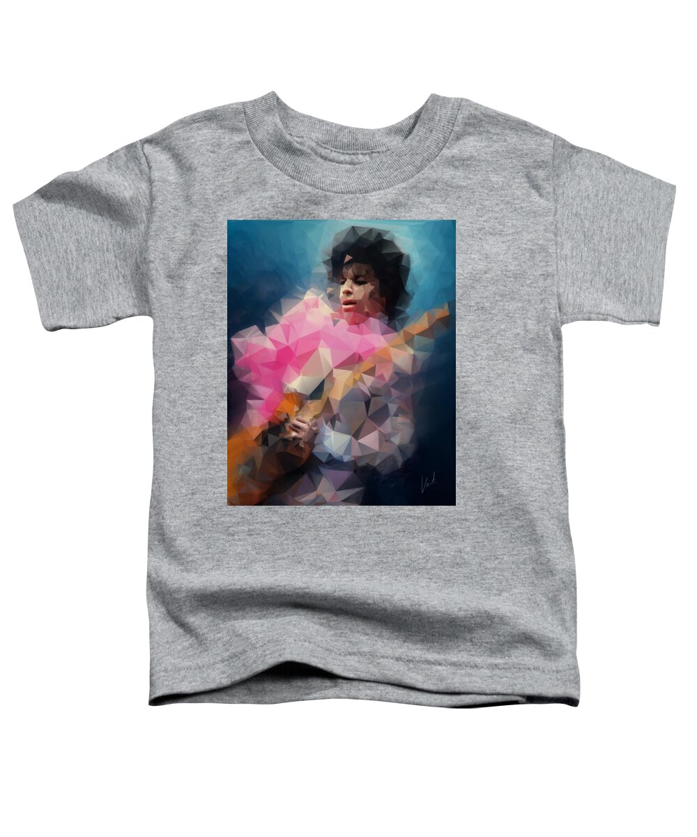 Prince Toddler T-Shirt featuring the painting Prince by Vart Studio