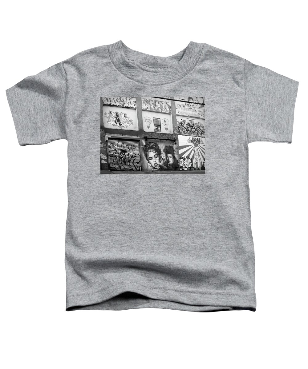 5 Points Toddler T-Shirt featuring the photograph Queens NY Art Center 5 Points 2013 by Chuck Kuhn