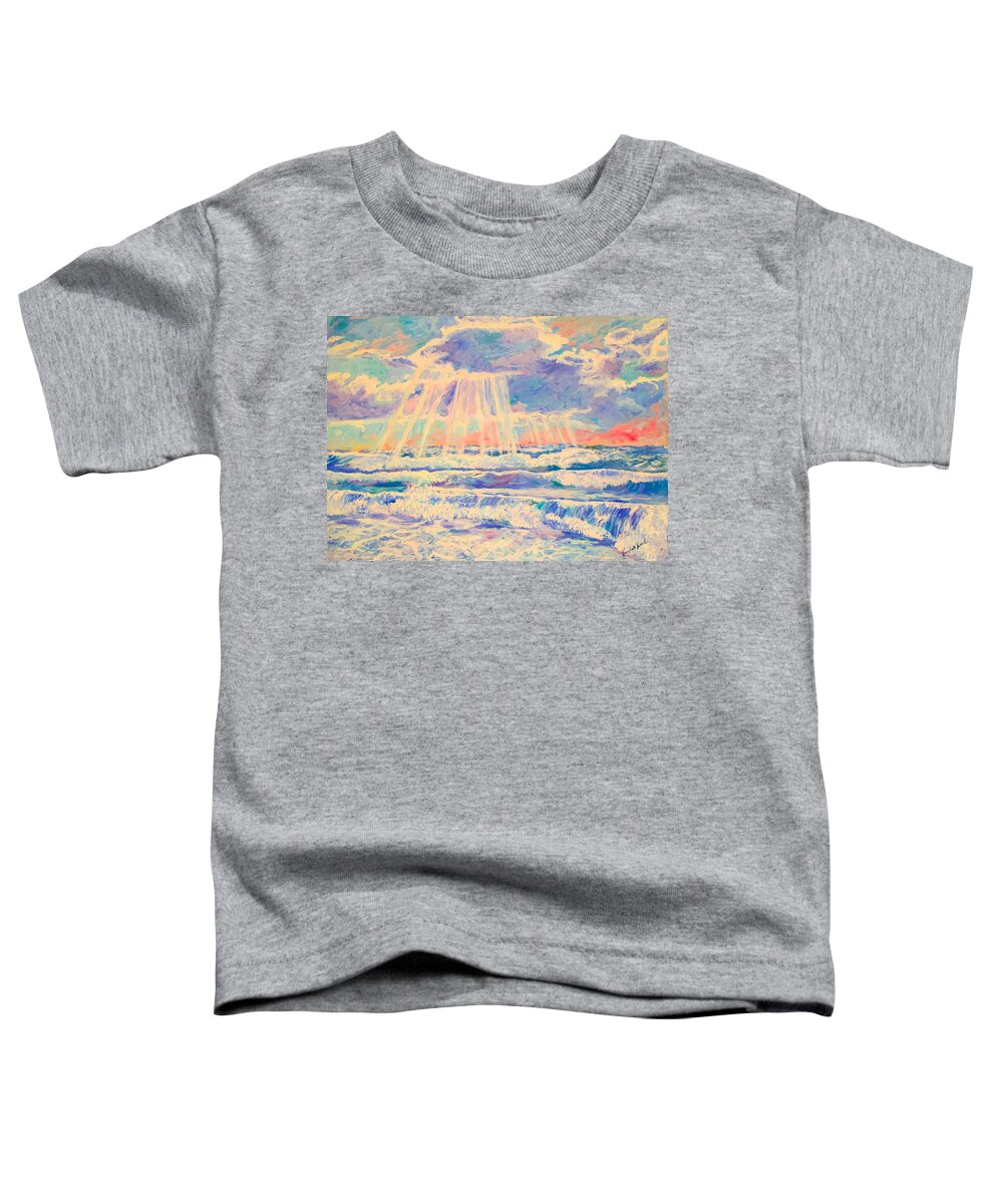 Beach Toddler T-Shirt featuring the painting Rehoboth Light by Kendall Kessler