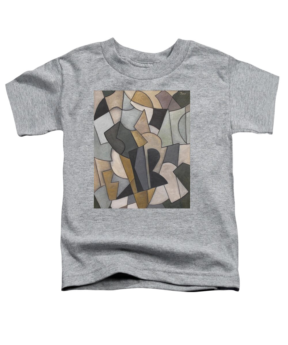 Abstract Toddler T-Shirt featuring the painting Relativity by Trish Toro