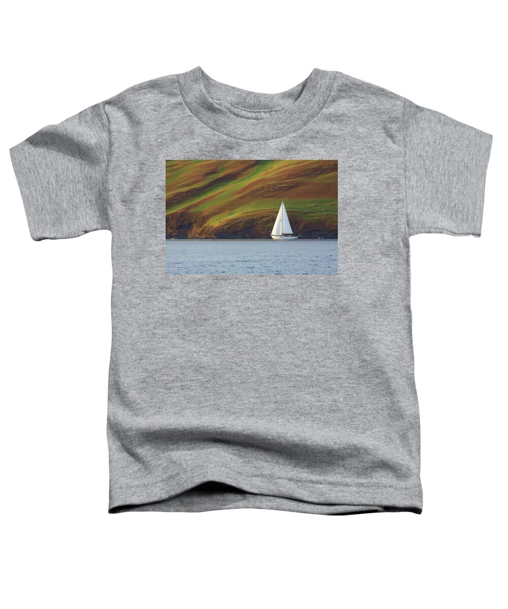 Sailboat Toddler T-Shirt featuring the photograph Ride the tide by Fred Bailey