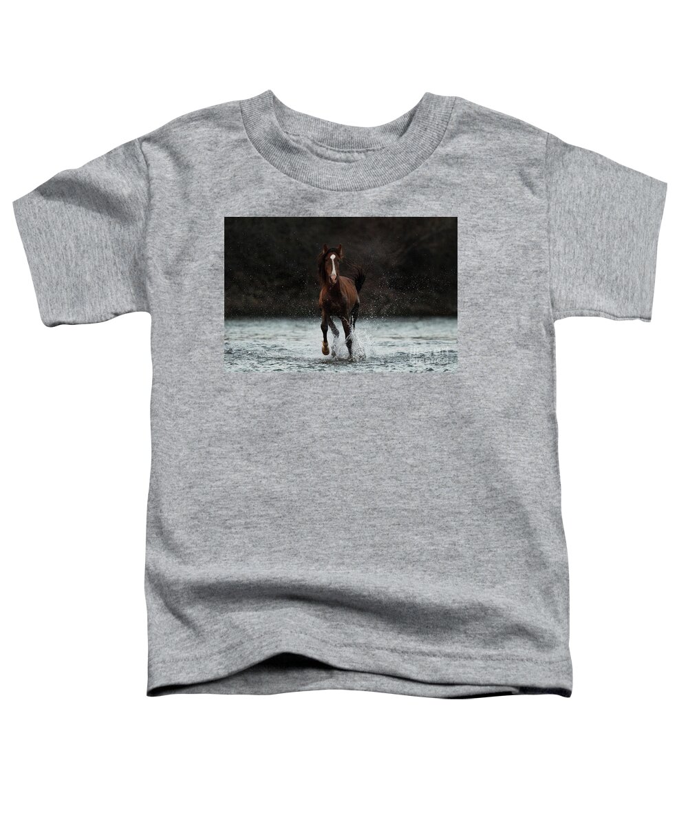 Action Toddler T-Shirt featuring the photograph River Run 2 by Shannon Hastings