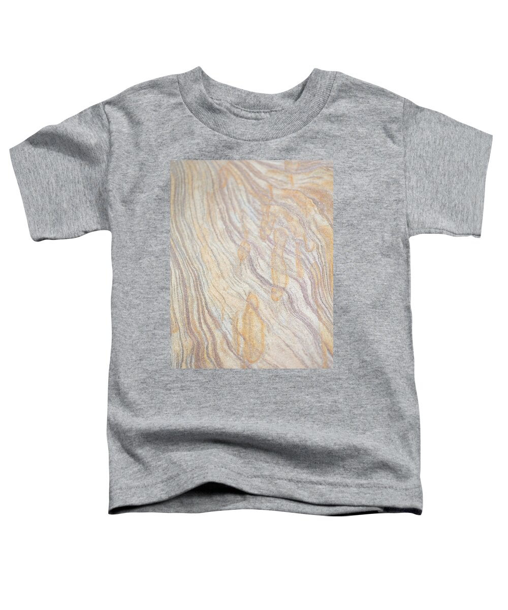 Rock Lines Toddler T-Shirt featuring the photograph Rock Lines - Wiggle and Splash by Anita Nicholson