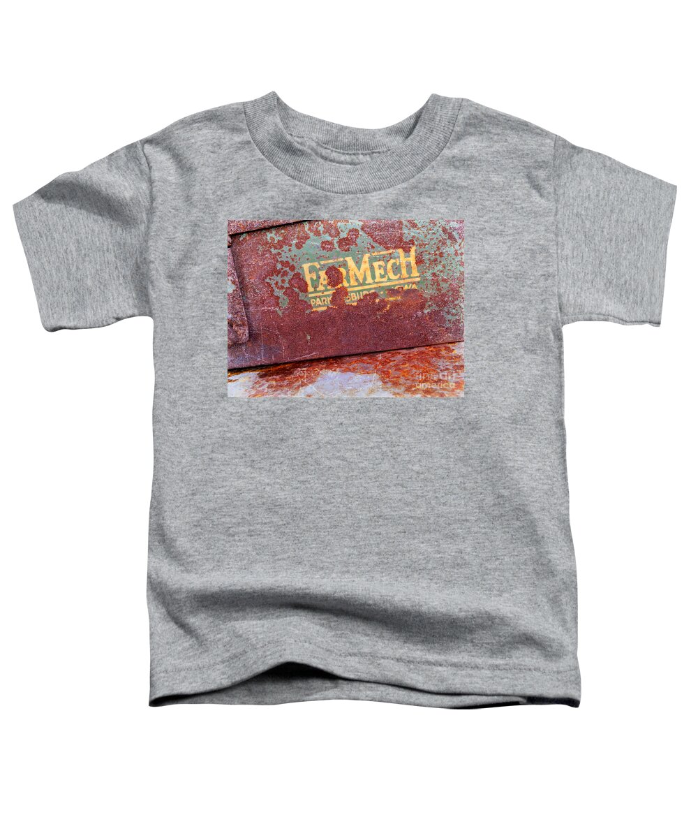 Rust Toddler T-Shirt featuring the photograph Rusted Toolbox by Carol Groenen