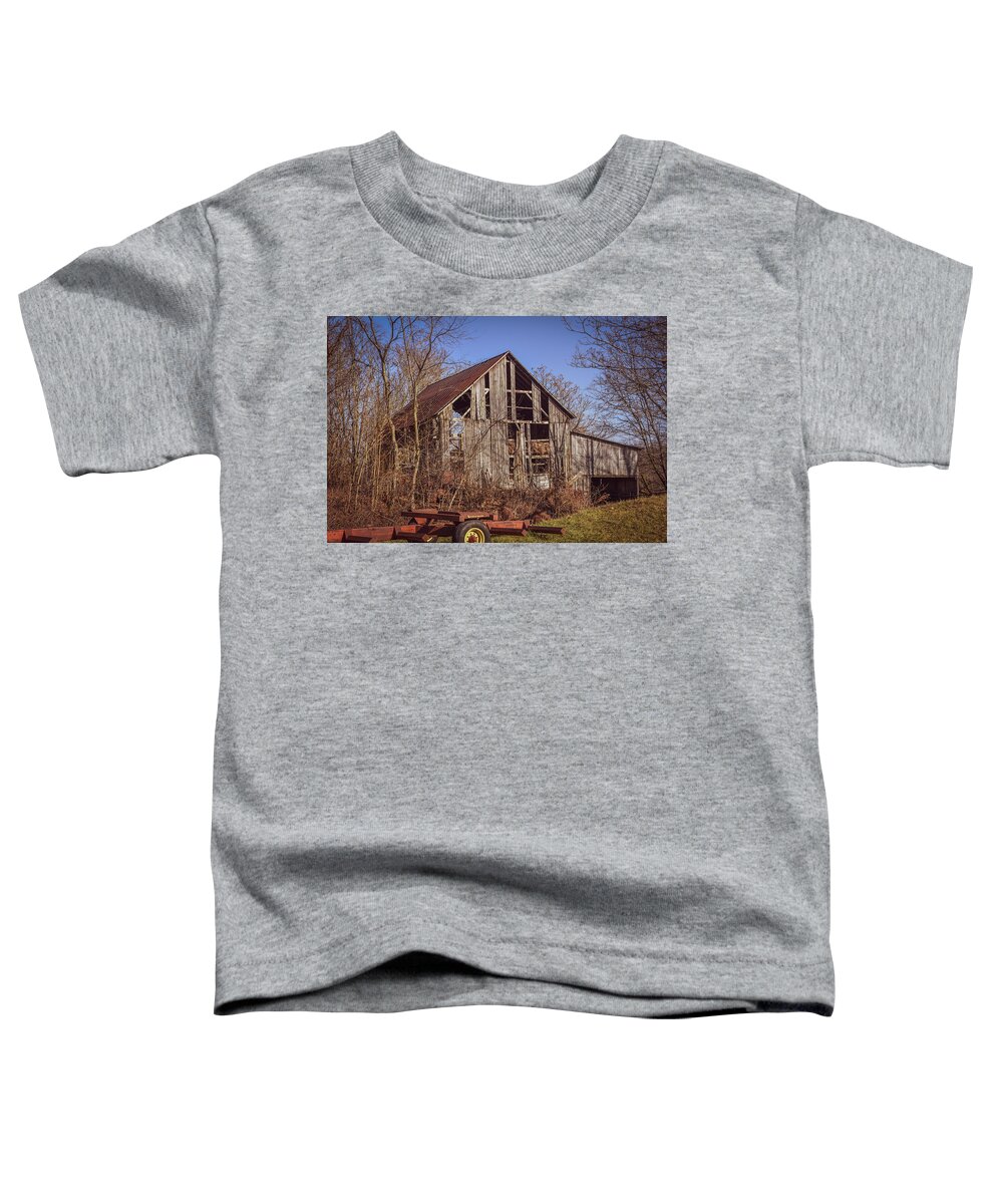 Old Barn Toddler T-Shirt featuring the photograph Rusty Barn by Michelle Wittensoldner