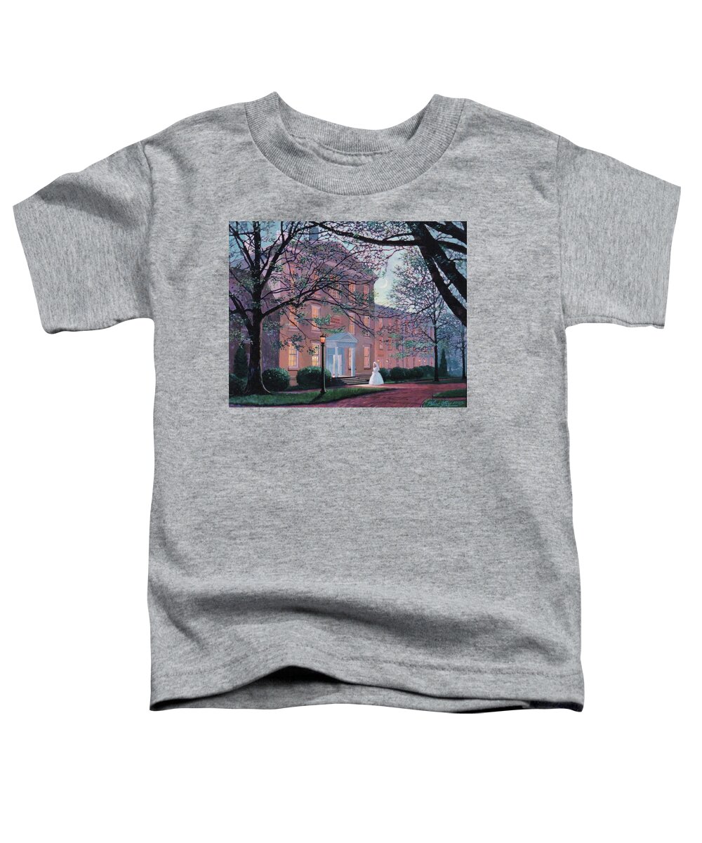 Bride Toddler T-Shirt featuring the painting Rutledge Chapel with Bride by Blue Sky