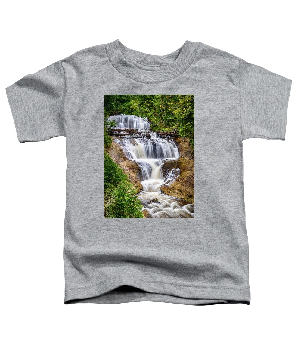 Waterfall Toddler T-Shirt featuring the photograph Sable Falls by Brad Bellisle