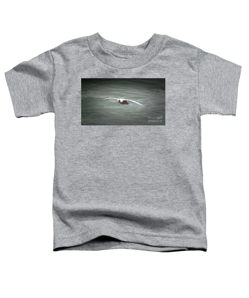 Seabird Toddler T-Shirt featuring the photograph Seabird Over Alaska by Veronica Batterson