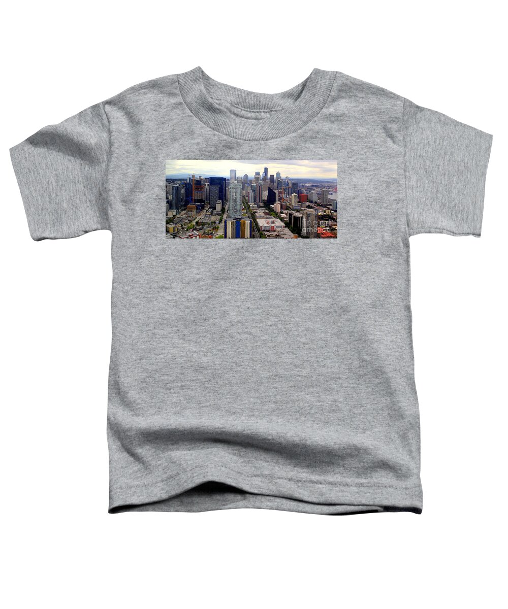 Seattle Toddler T-Shirt featuring the photograph Seattle Skyline by Imagery-at- Work
