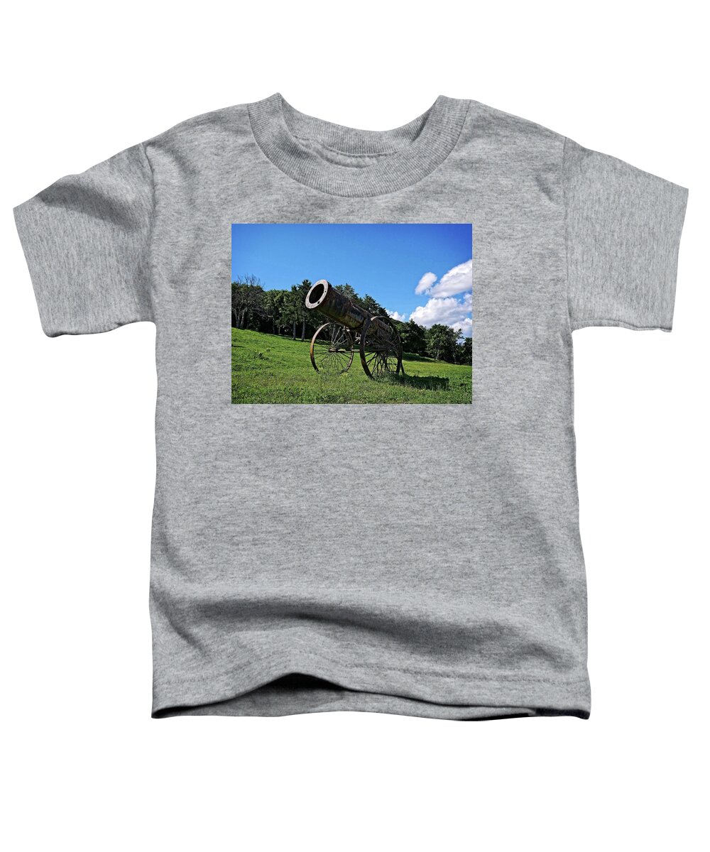 Cannon Toddler T-Shirt featuring the photograph Shipka Pass cannon by Martin Smith
