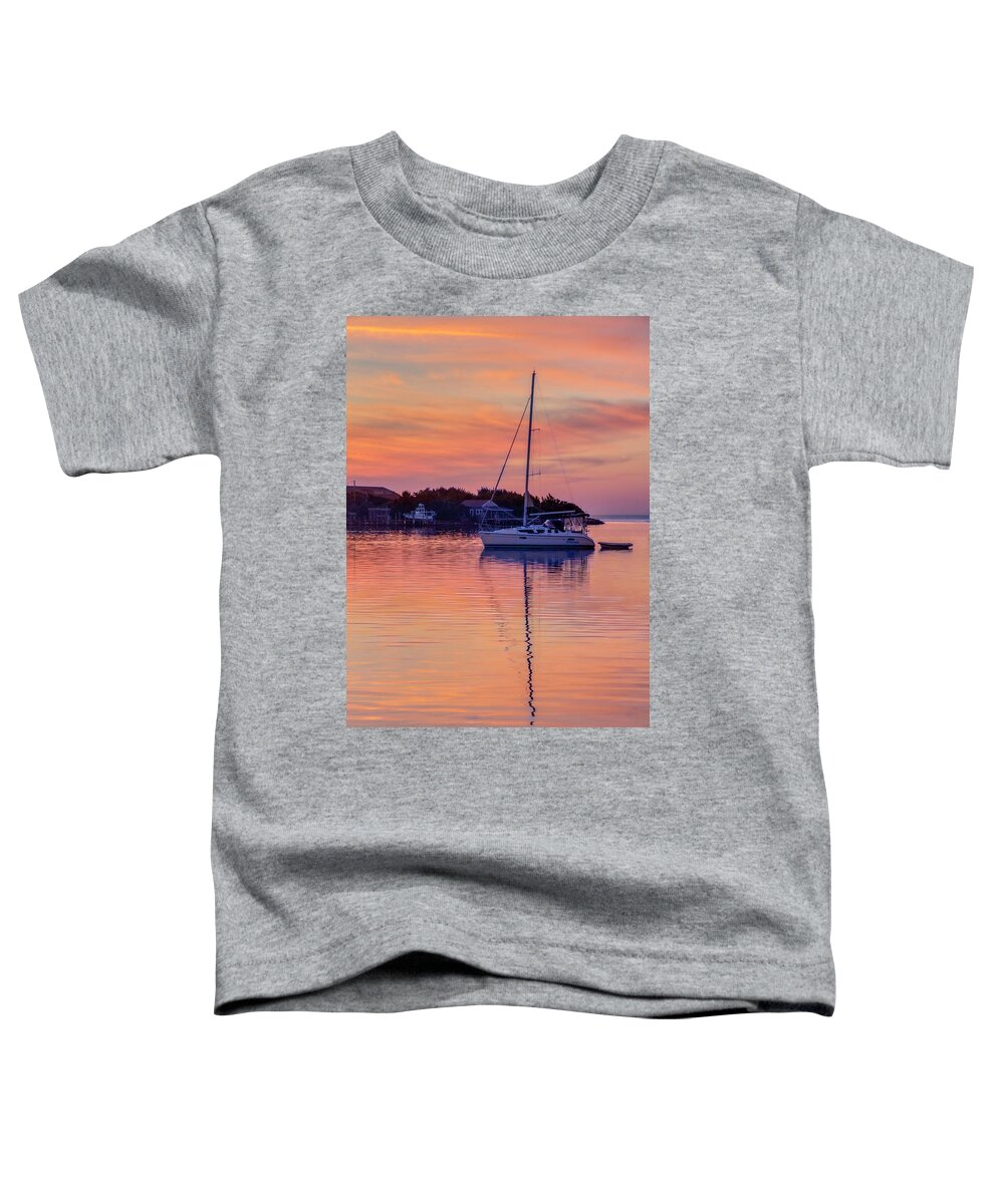 Sunset Toddler T-Shirt featuring the photograph Silver Lake Sunset 2010-10 13 by Jim Dollar