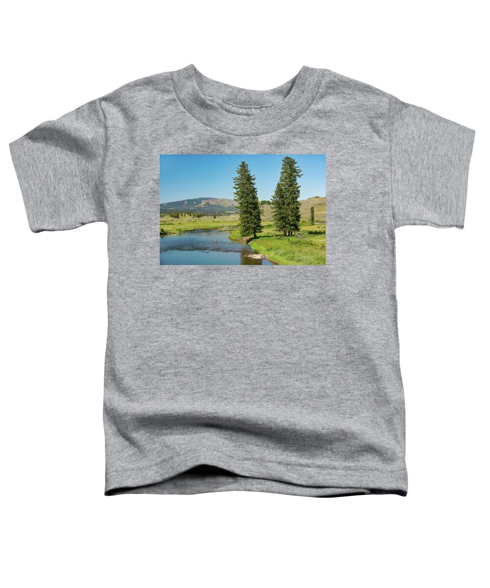 Slough Creek Toddler T-Shirt featuring the photograph Slough Creek by Todd Klassy
