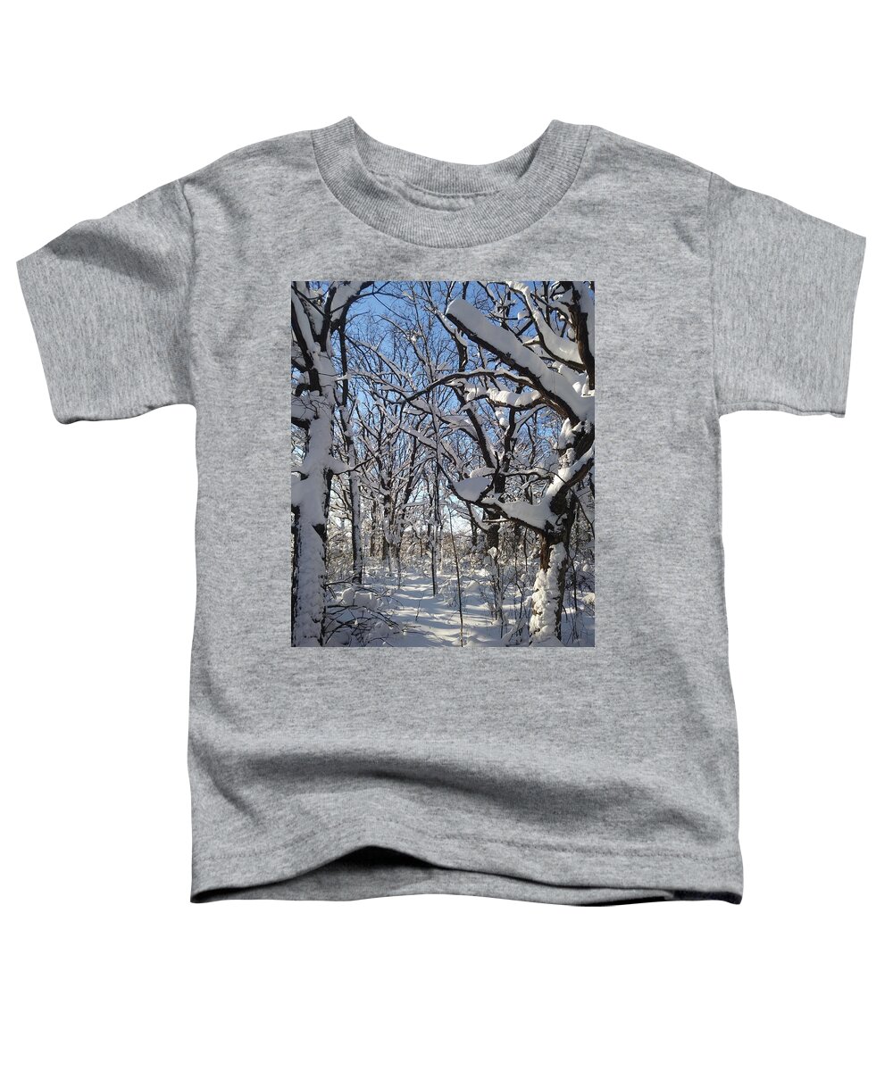Peterson Nature Photography Toddler T-Shirt featuring the photograph Softened Hardwoods by James Peterson