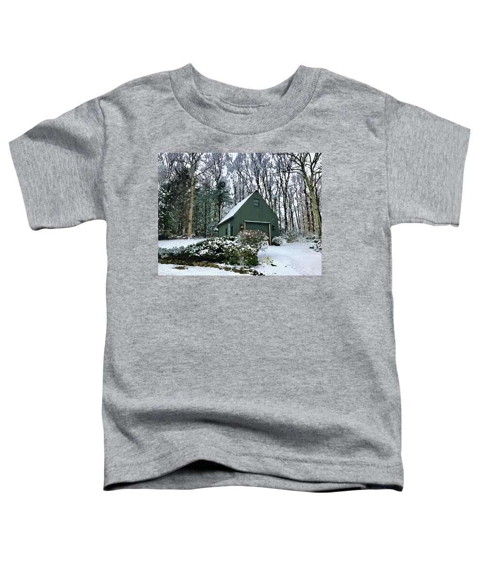 Barn Toddler T-Shirt featuring the photograph Southbury Barn by Tom Johnson