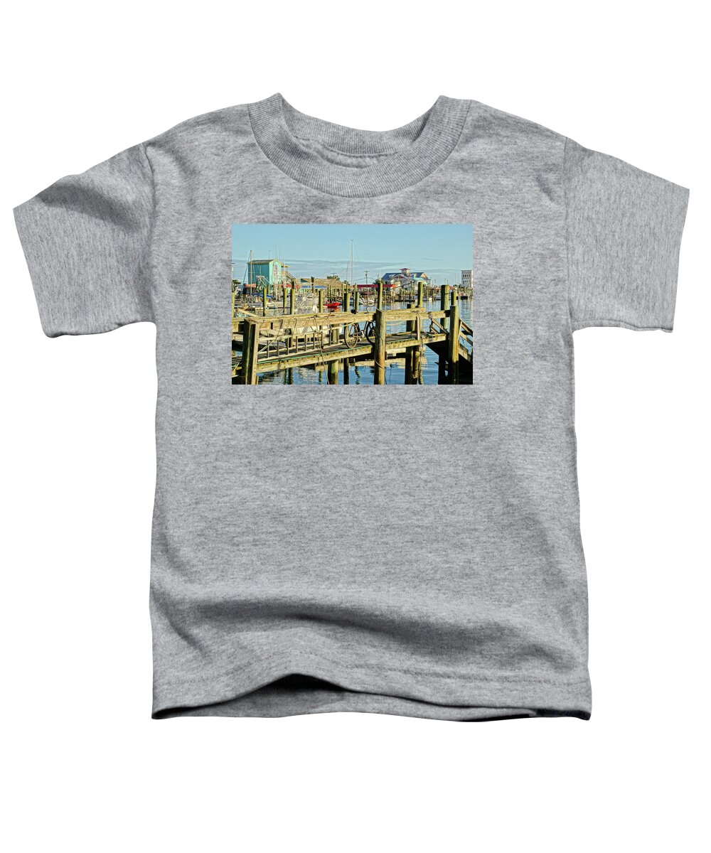 Harbor Toddler T-Shirt featuring the photograph Southport Harbor View by Don Margulis