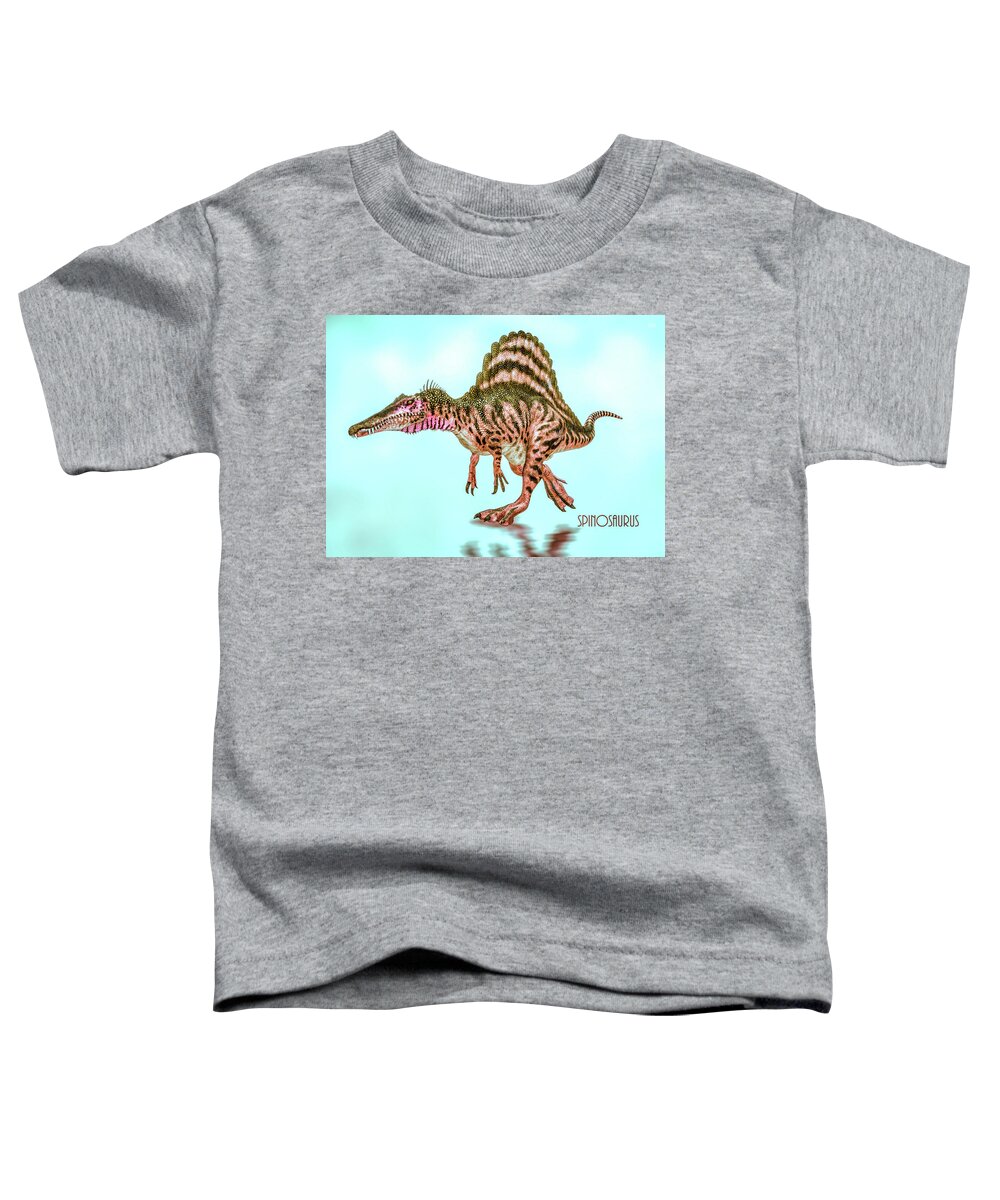 Spinosaurus Toddler T-Shirt featuring the digital art Spinosaurus by Bob Orsillo