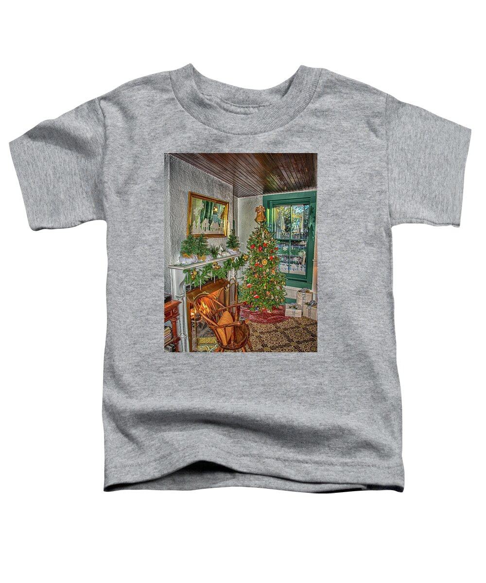 St Augustine Toddler T-Shirt featuring the photograph St Augustine FL Colonial Christmas by Joseph Desiderio