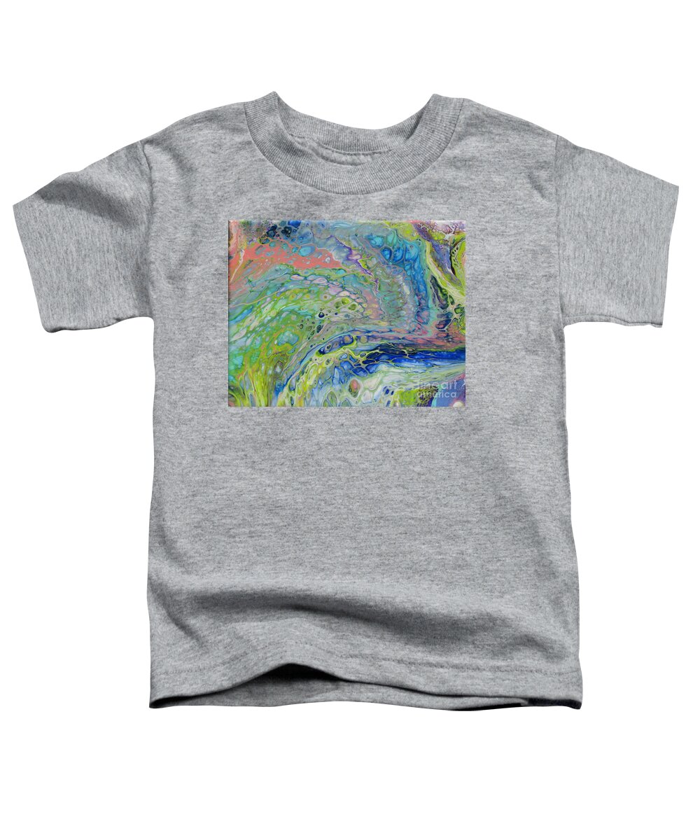 Stream Toddler T-Shirt featuring the painting Stream by Deborah Ronglien