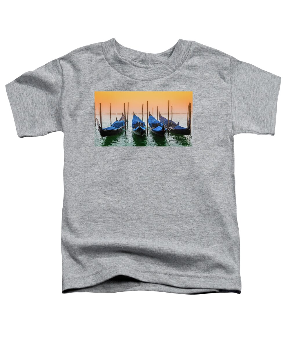 Sunset Toddler T-Shirt featuring the photograph Sunset in Venice by Lyl Dil Creations