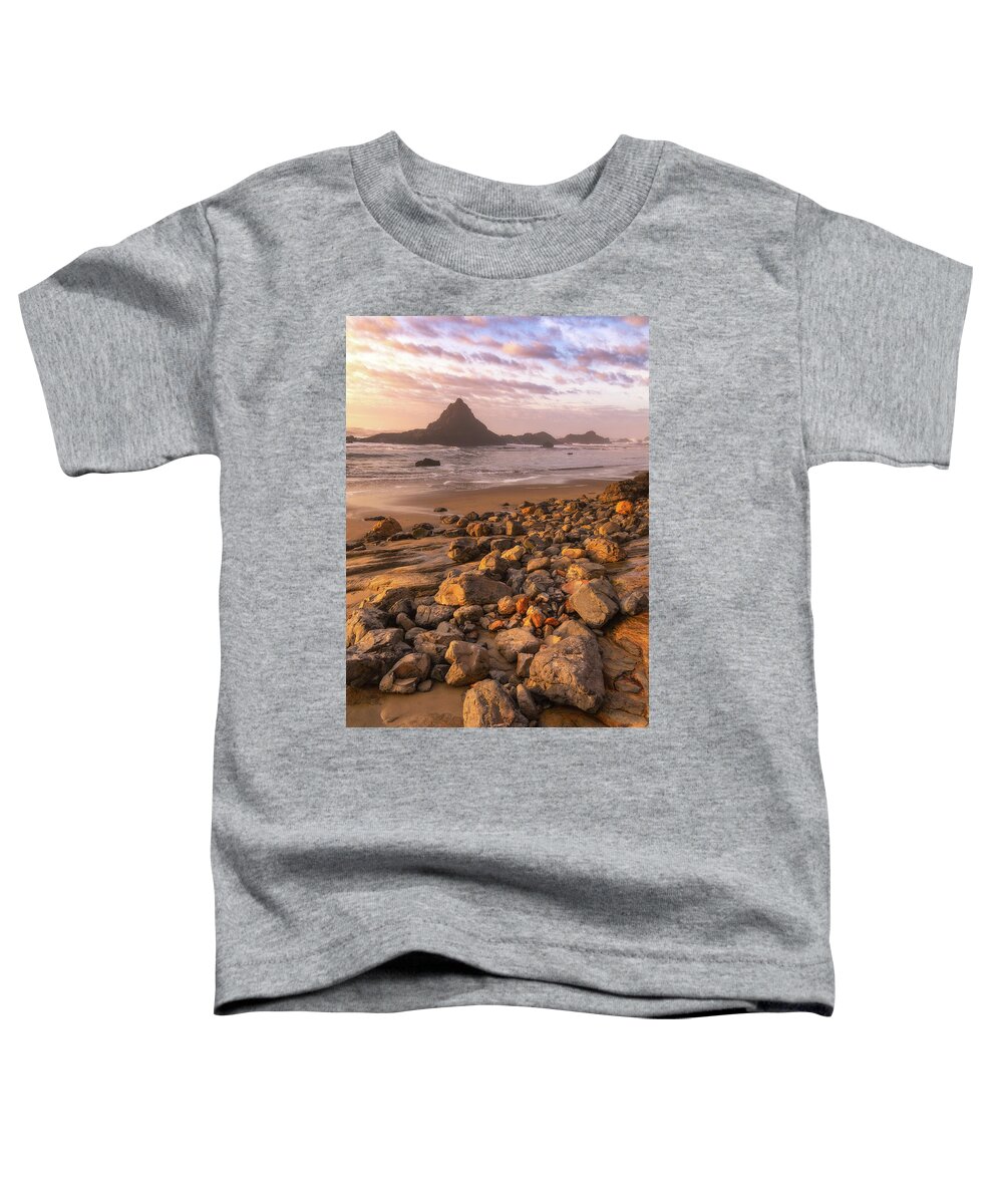 Sunset Toddler T-Shirt featuring the photograph Sunset on the Rocks by Darren White
