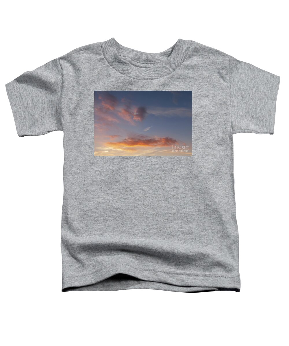 Clouds Toddler T-Shirt featuring the photograph Sunset sky and pink clouds 428 by Simon Bratt
