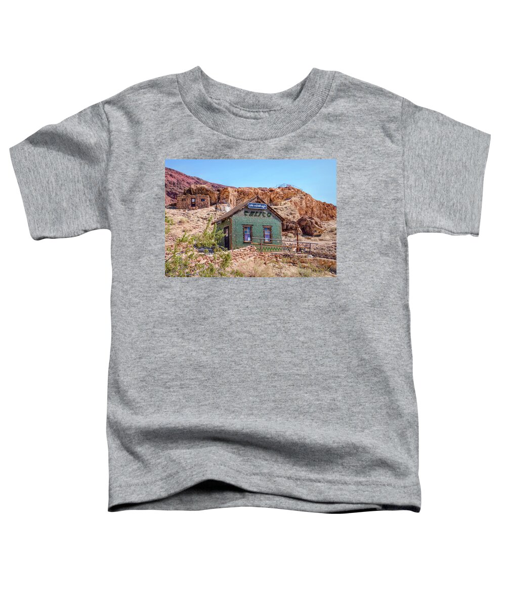 The Bottle House At Calico Ghost Town Toddler T-Shirt featuring the photograph The Bottle House at Calico Ghost Town by Floyd Snyder