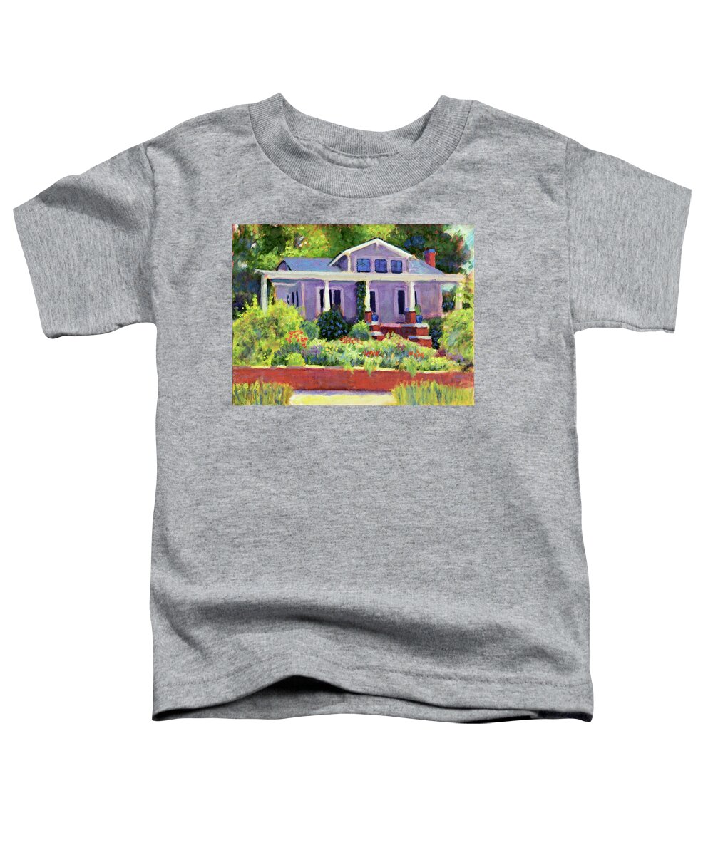 House Portrait Toddler T-Shirt featuring the painting The Bungalow by David Zimmerman