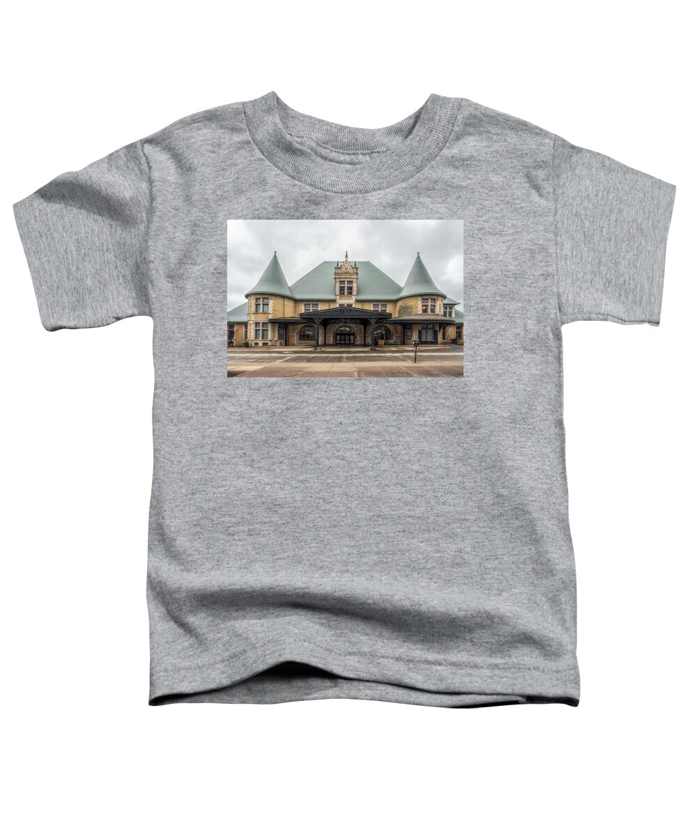 Train Depot Toddler T-Shirt featuring the photograph The Duluth Depot by Susan Rissi Tregoning