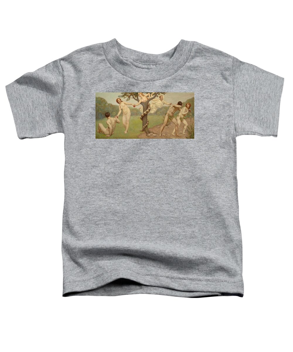 19th Century Art Toddler T-Shirt featuring the painting The Fall by Kenyon Cox