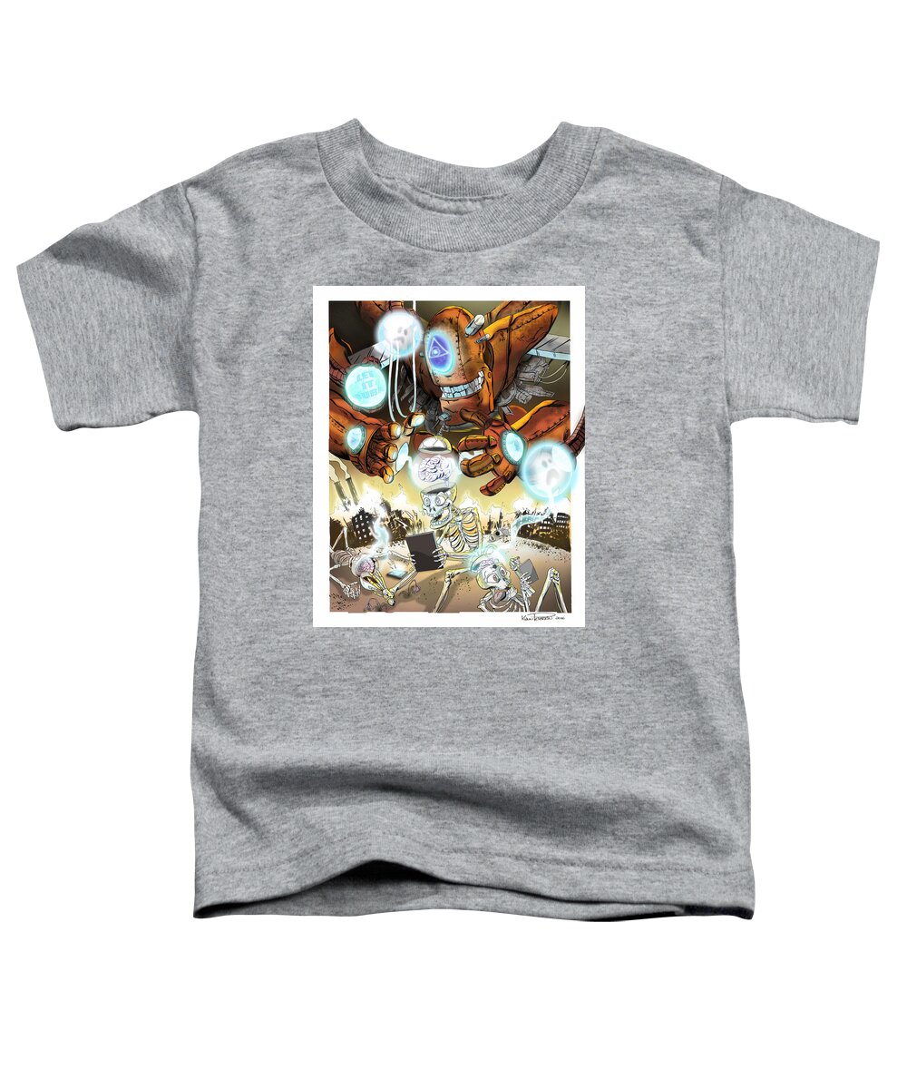 Illustration Toddler T-Shirt featuring the digital art the New Society by Kynn Peterkin