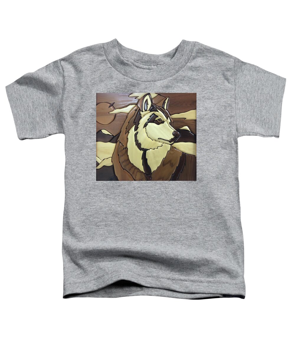 Husky Toddler T-Shirt featuring the photograph The Proud Husky by Andrea Kollo