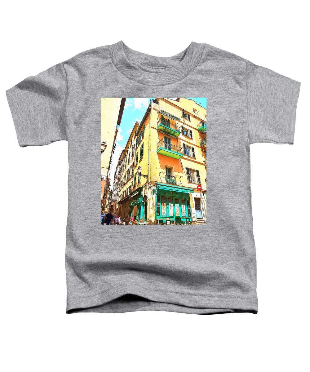 City Toddler T-Shirt featuring the digital art The Snug by Andrea Whitaker