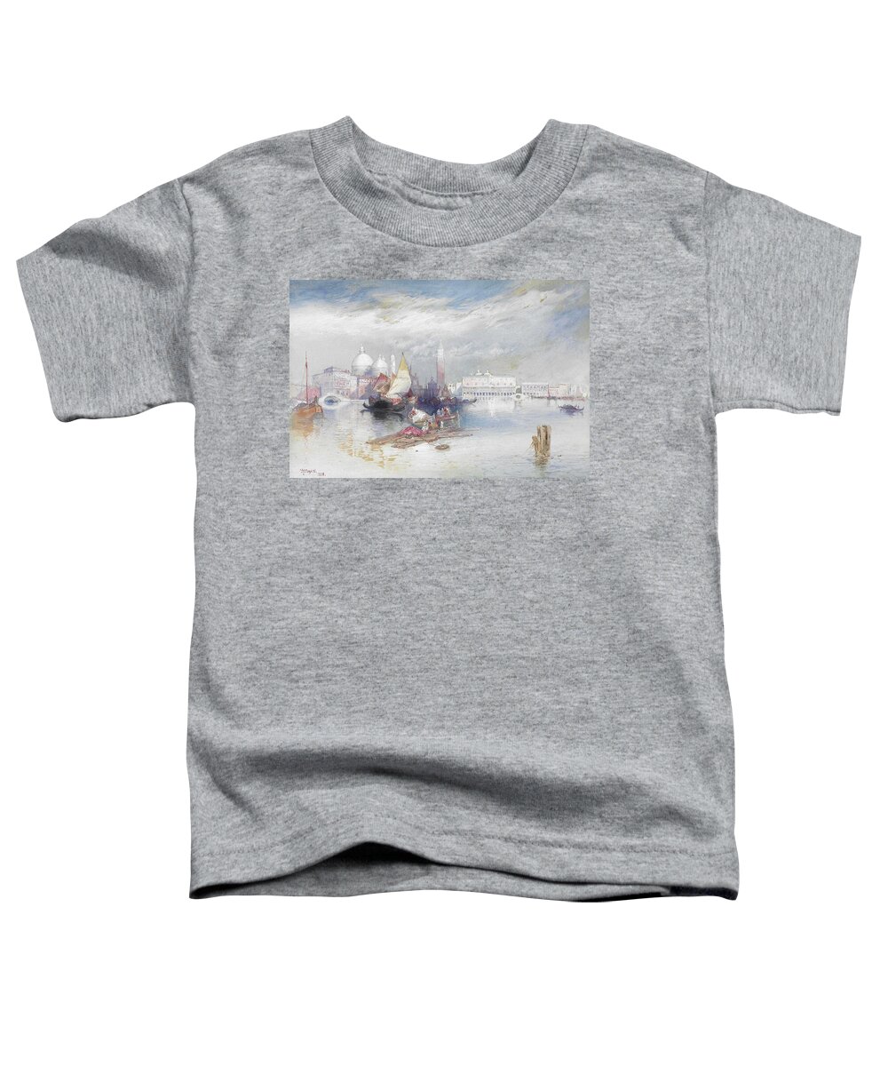 Nature Toddler T-Shirt featuring the painting Thomas Moran 1837-1926 Grand Canal by Thomas Moran