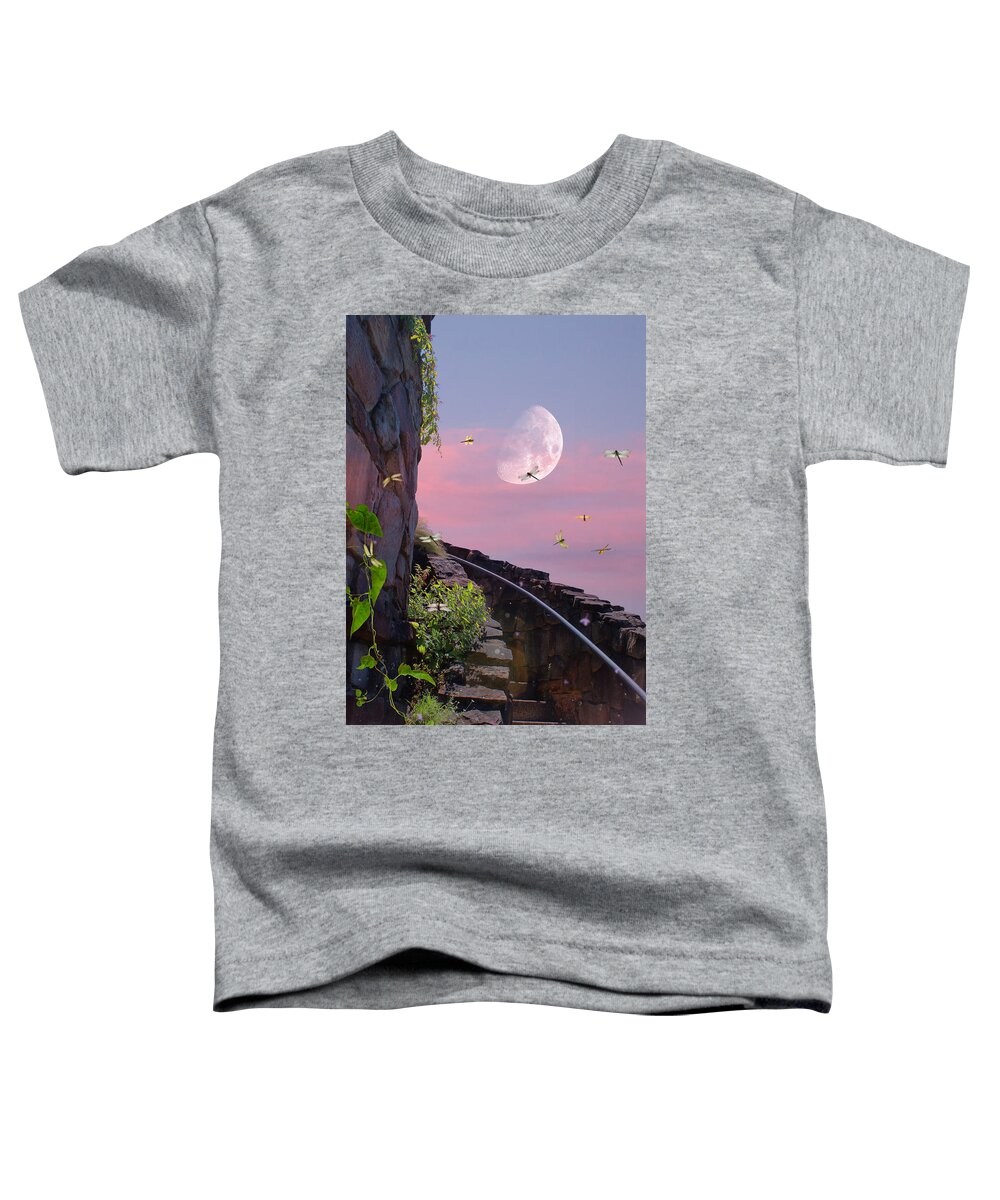 To The Moon Toddler T-Shirt featuring the photograph To the Moon by Kume Bryant