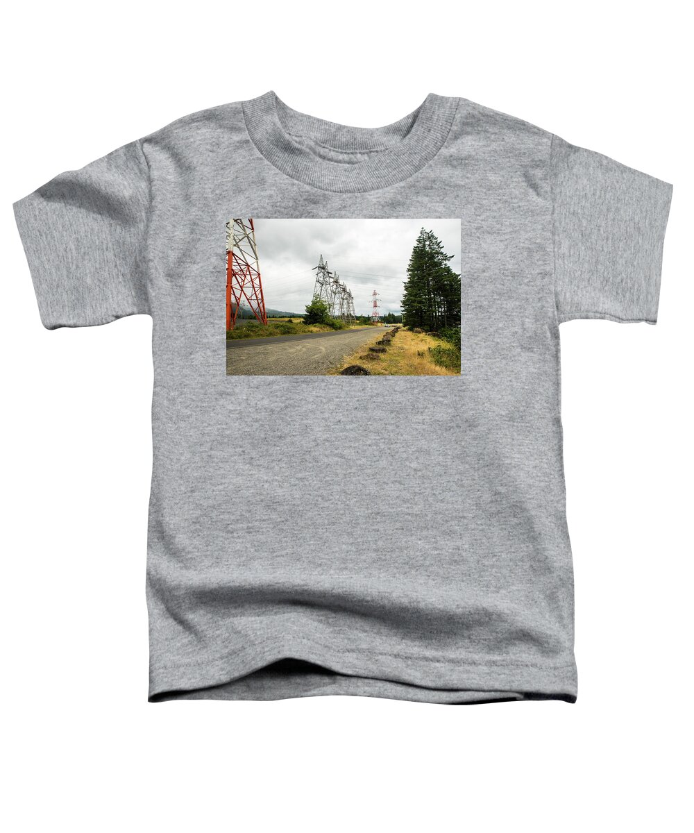 Towers And Trees Toddler T-Shirt featuring the photograph Towers and Trees by Tom Cochran