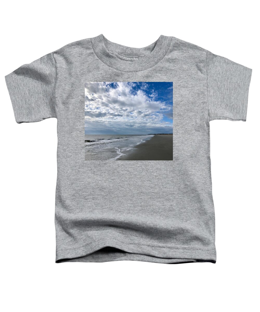 Sandy Toddler T-Shirt featuring the photograph Twelve Miles of Sandy Beaches by Dennis Schmidt
