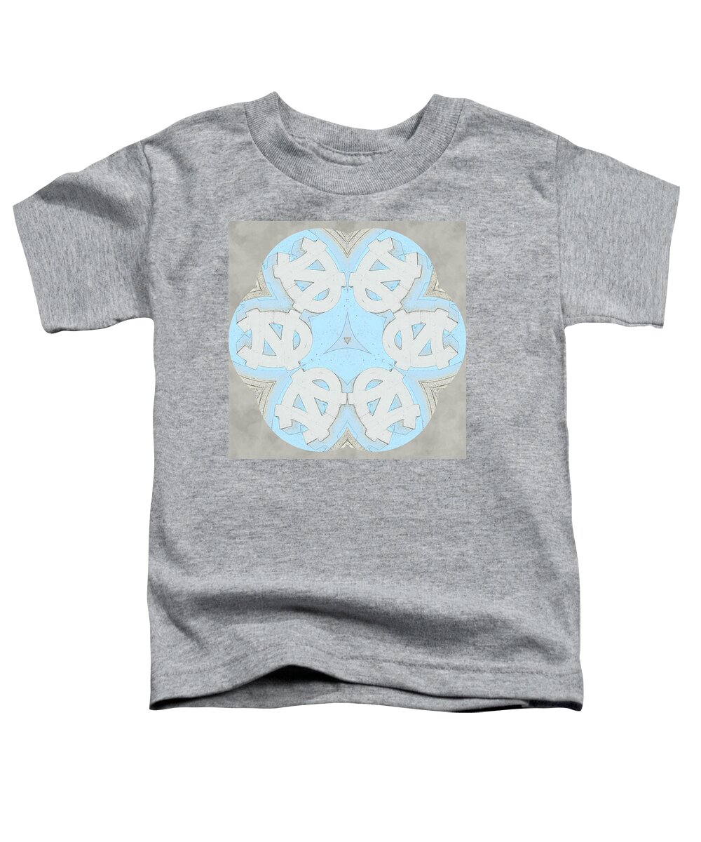 Unc Toddler T-Shirt featuring the photograph UNC Kaleidoscope by Minnie Gallman