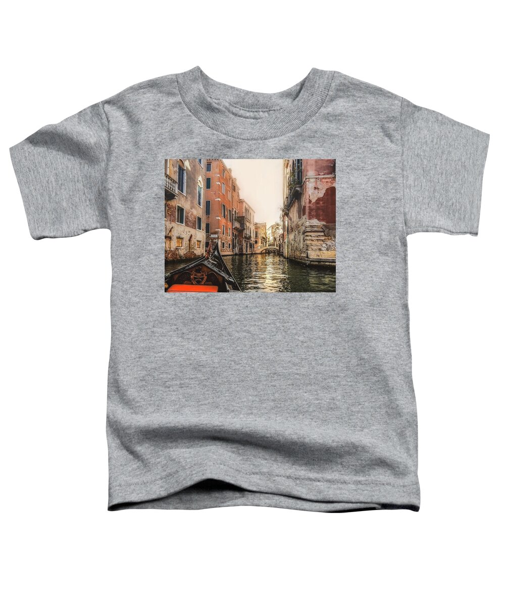 Canal Toddler T-Shirt featuring the photograph Venice by Anamar Pictures