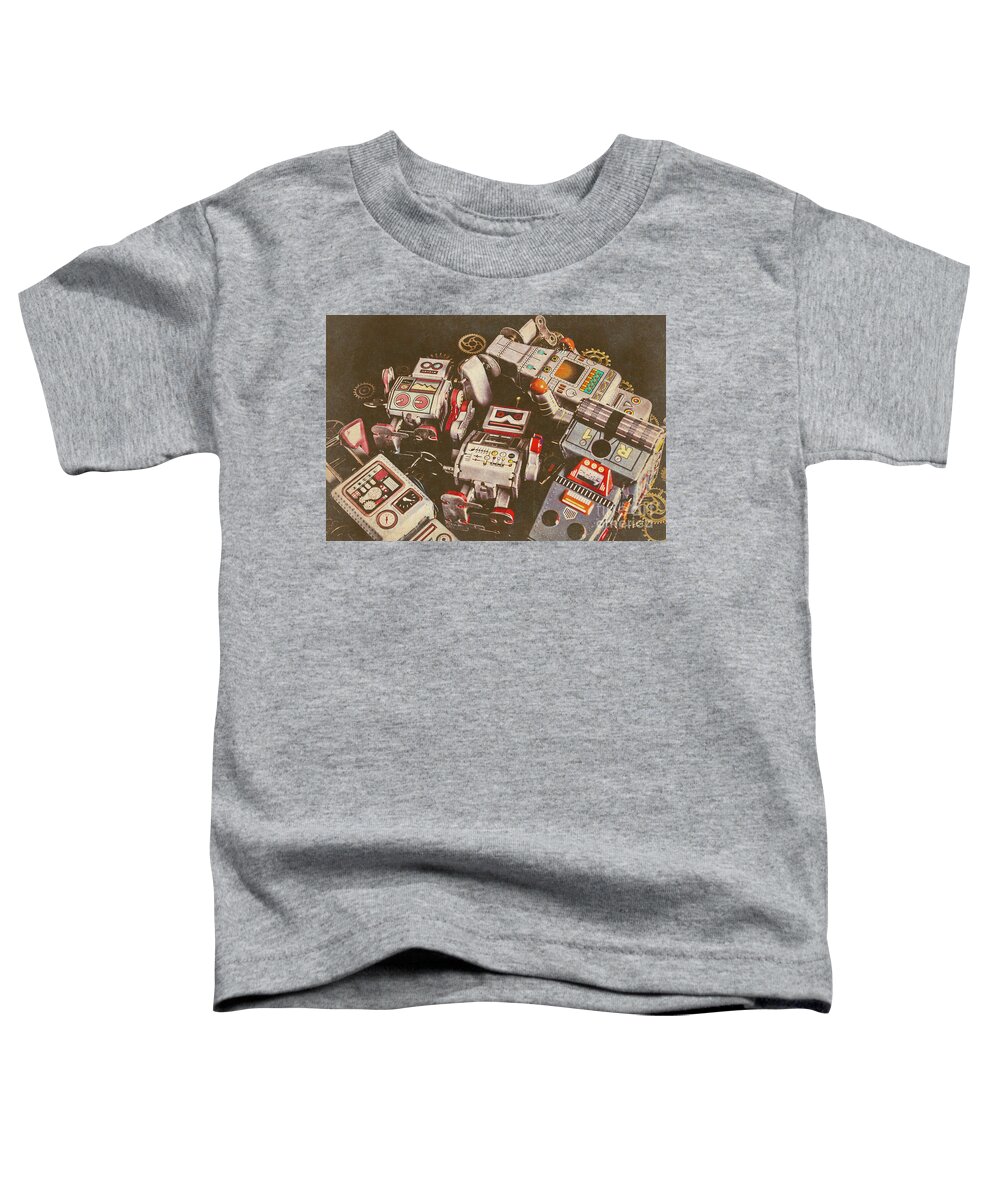 Nostalgia Toddler T-Shirt featuring the photograph Vintage Robotronics by Jorgo Photography