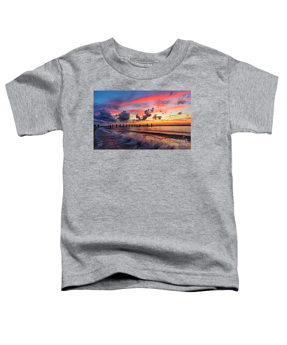 Topsail Toddler T-Shirt featuring the photograph Wake ripples by DJA Images