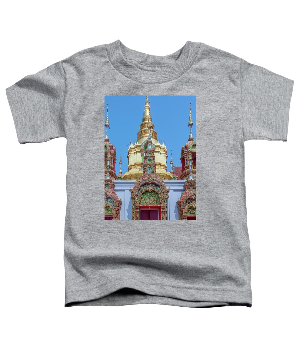 Scenic Toddler T-Shirt featuring the photograph Wat Ban Kong Phra That Chedi Window DTHLU0504 by Gerry Gantt
