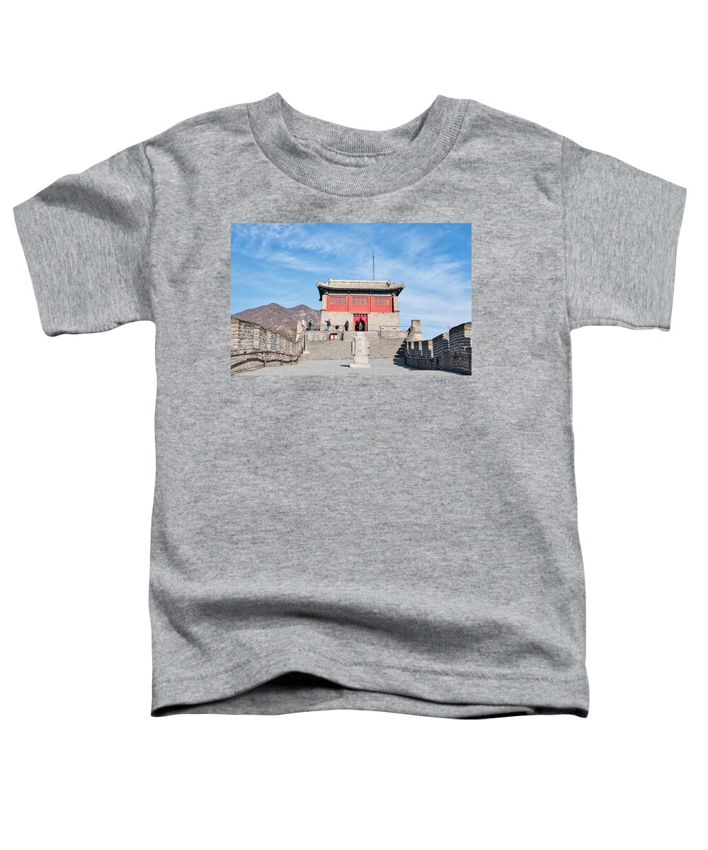Great Wall Toddler T-Shirt featuring the photograph Watch Towers by Nick Mares