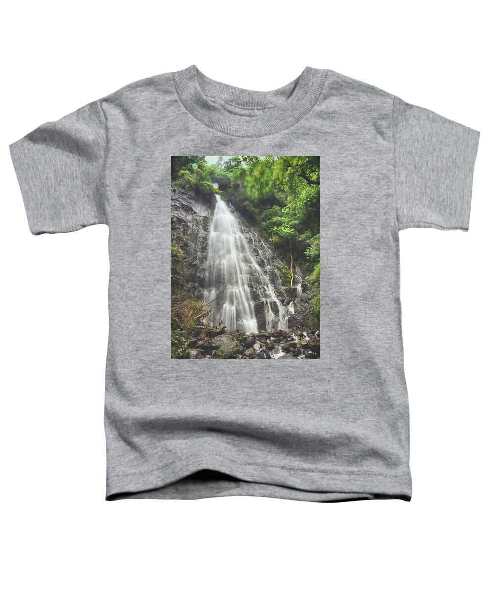 Waterfalls Toddler T-Shirt featuring the photograph We Get Back Up Again by Laurie Search