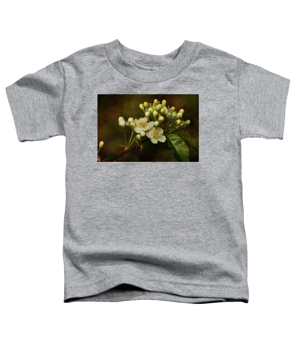 Floral Toddler T-Shirt featuring the photograph White Blossoms by Cindi Ressler