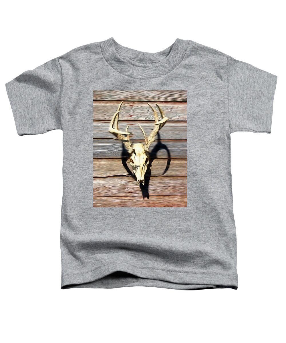 Kansas Toddler T-Shirt featuring the photograph White-tail Deer 005 by Rob Graham